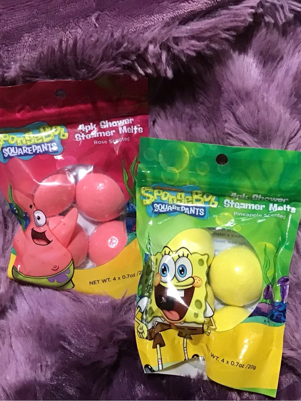 SpongeBob SquarePants Yellow & Pink Shower Steamer Melts - Pack of 4